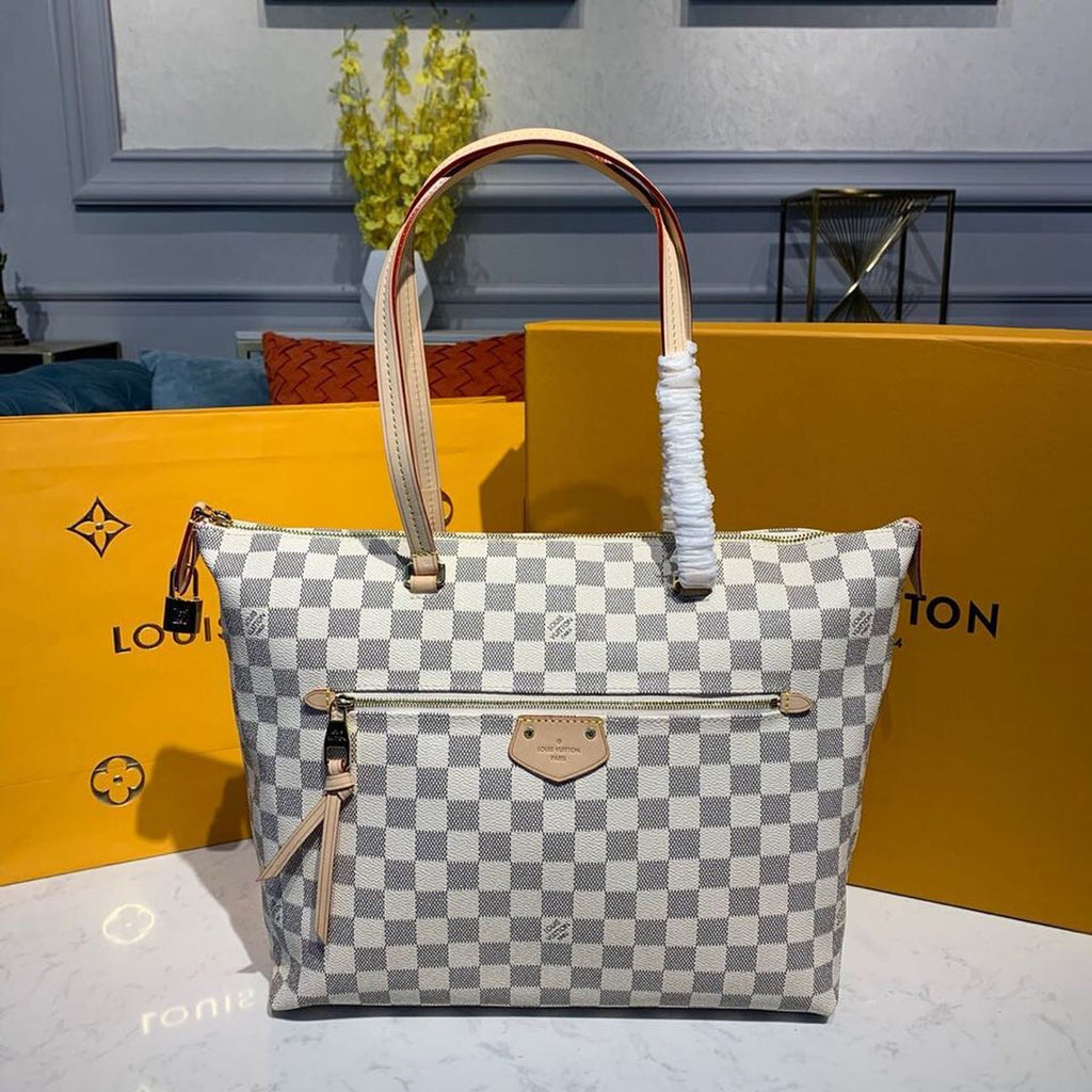 イエナ MM バッグ 34cm ダミエ アズール キャンバス 秋冬コレクション N44040 ベージュ (代金引換)