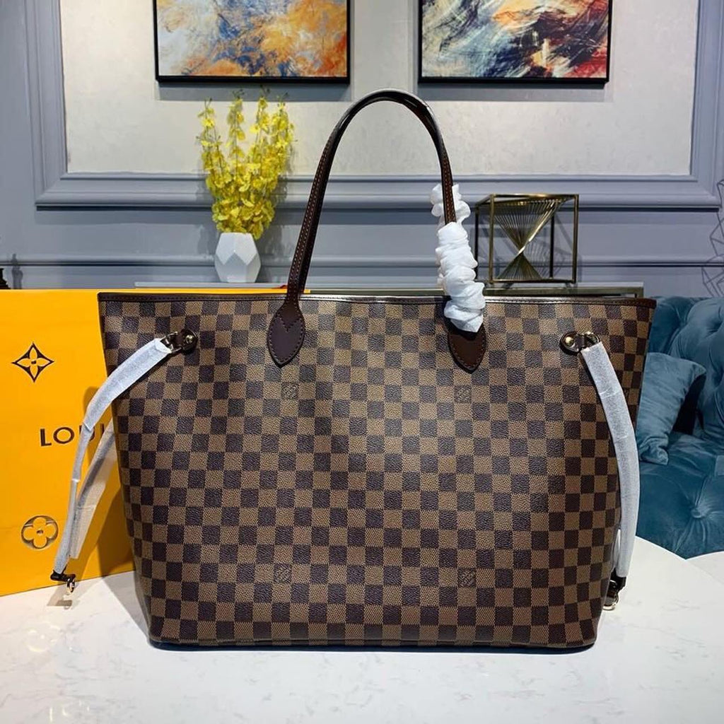 ネヴァーフル GM バッグ 40cm ダミエ・エベヌ キャンバス 秋冬コレクション N41357 レッド (代金引換)