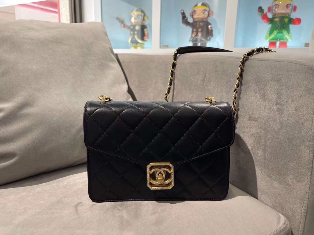 フラップバッグ サイン 22cm ブラック (代金引換)