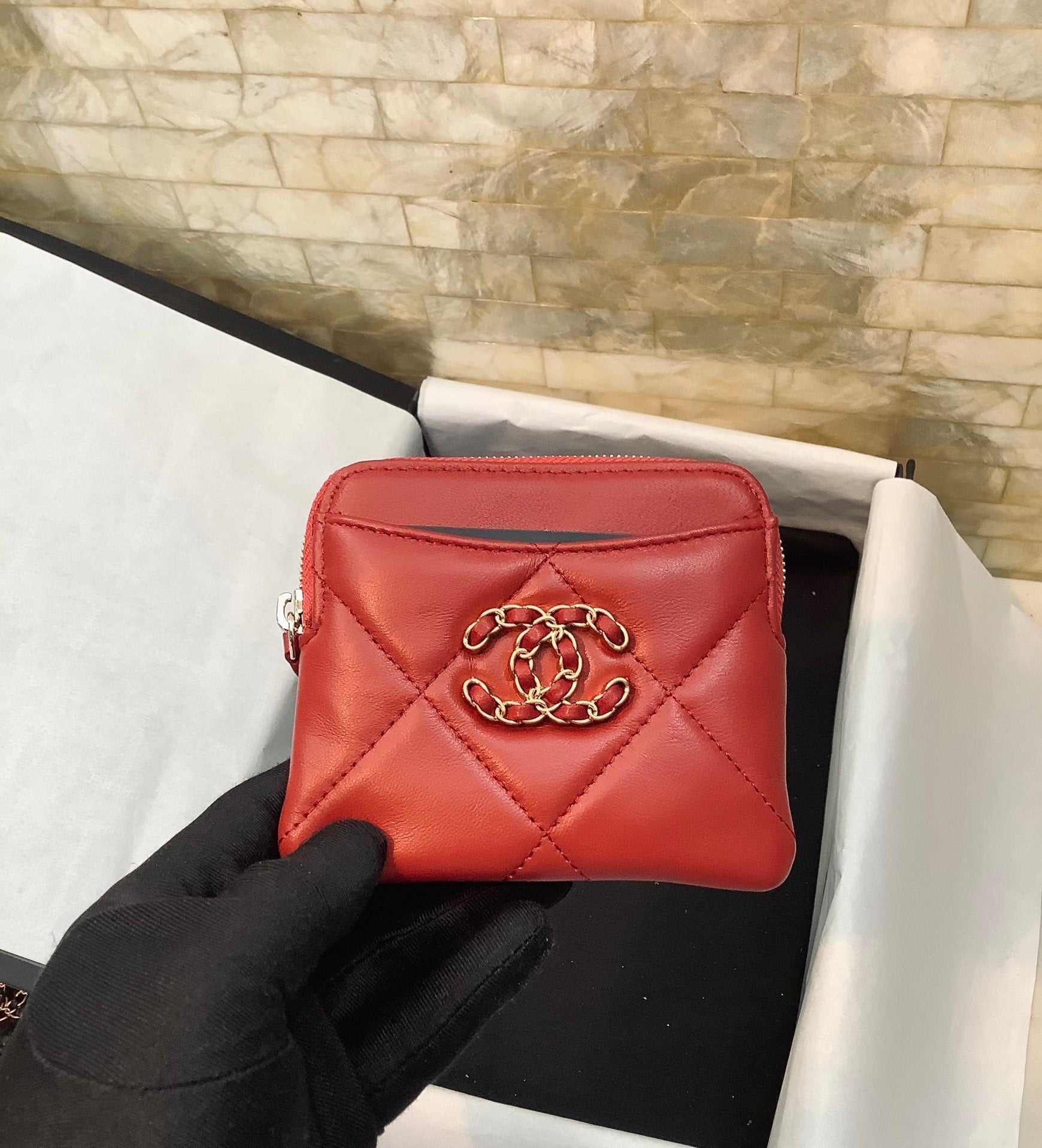 CC チェーンロゴ カードホルダー 12cm (代金引換)