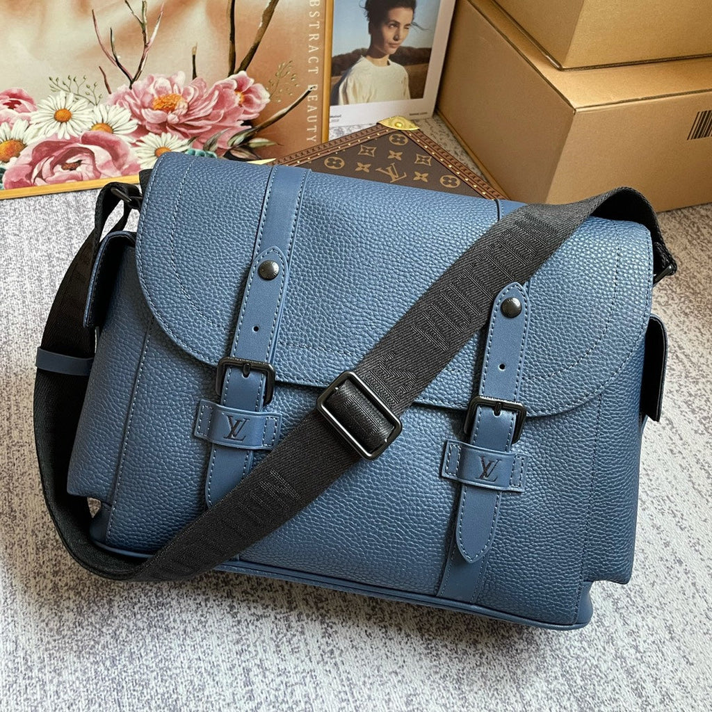 クリストファー メッセンジャー 29cm ブルー (代金引換)