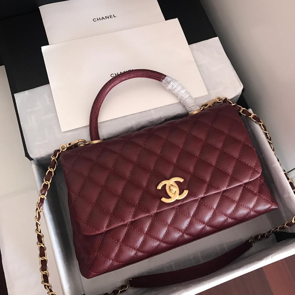 ココ ハンドルバッグ 28cm ダークレッド (代金引換)