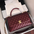 ココ ハンドルバッグ 28cm ダークレッド (代金引換)