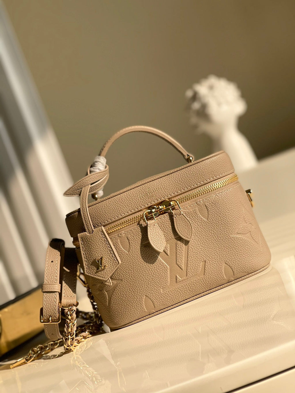 ハンドルバッグ 19cm クリーム (代金引換)