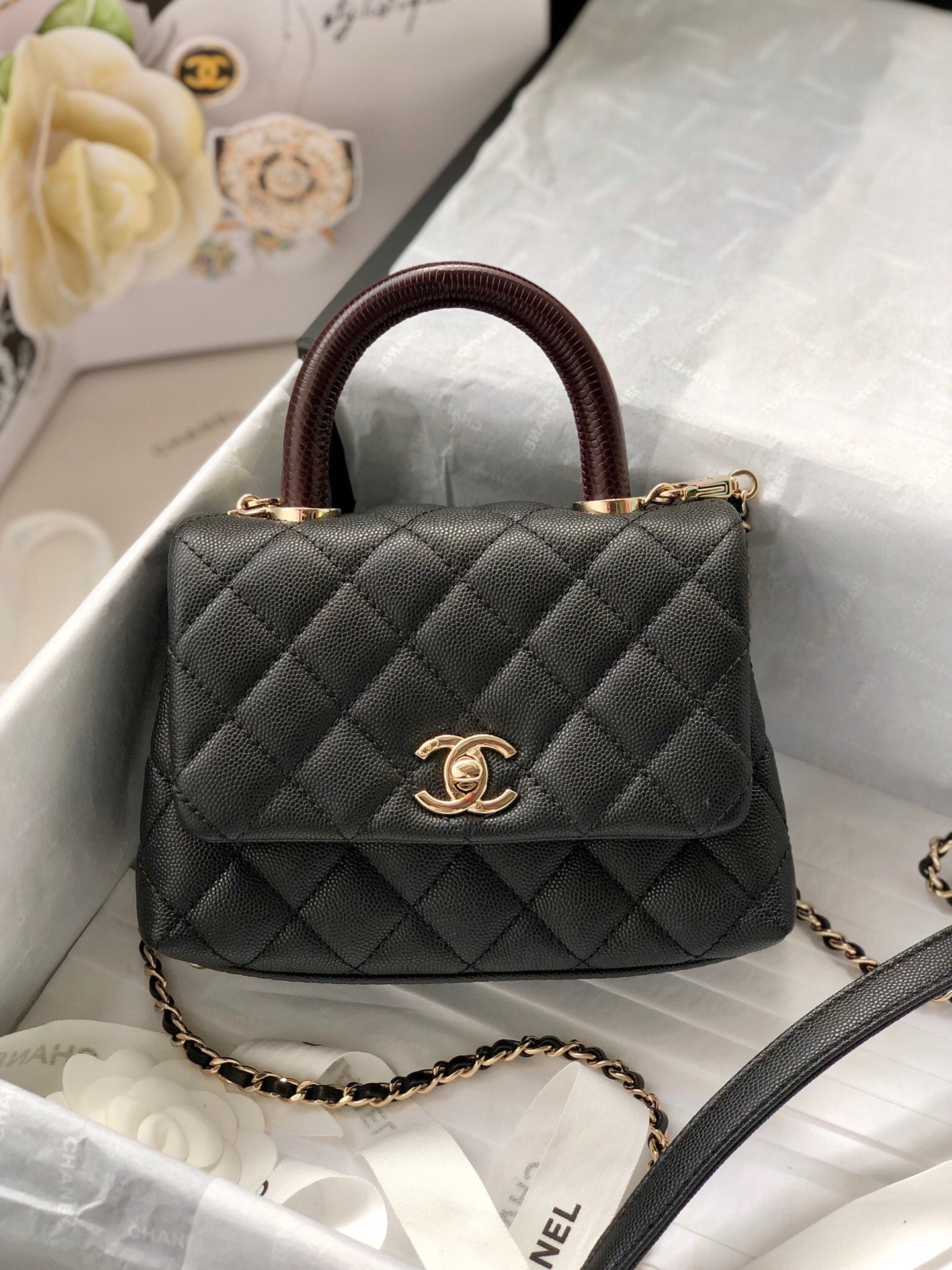 クラシック ミニ フラップバッグ 19cm ブラック (代金引換)