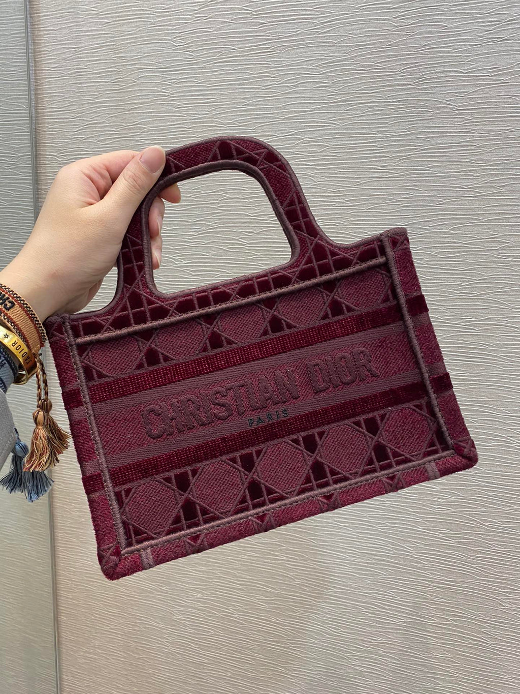 レッドミニハンドルバッグ 23cm (代金引換)