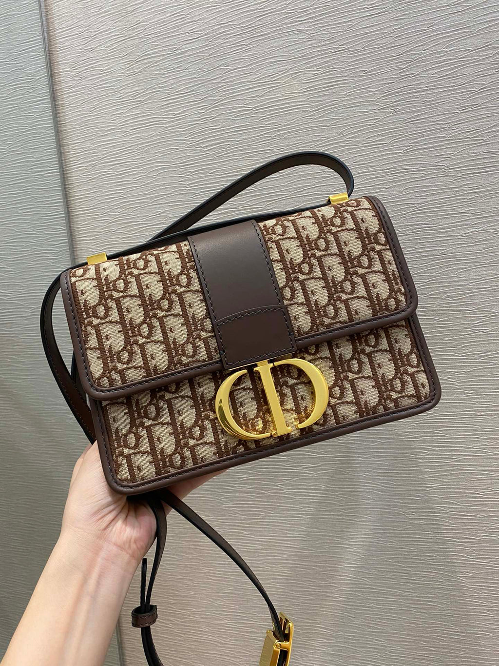 ブラウンクロスボディバッグ 24cm (代金引換)