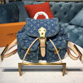 バックパック 30cm モノグラム デニム キャンバス 春夏コレクション M44460 ブルー (代金引換)