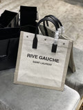 リヴ ゴーシュ ノース/サウス トート バッグ プリント リネン 39cm レディース (代金引換)