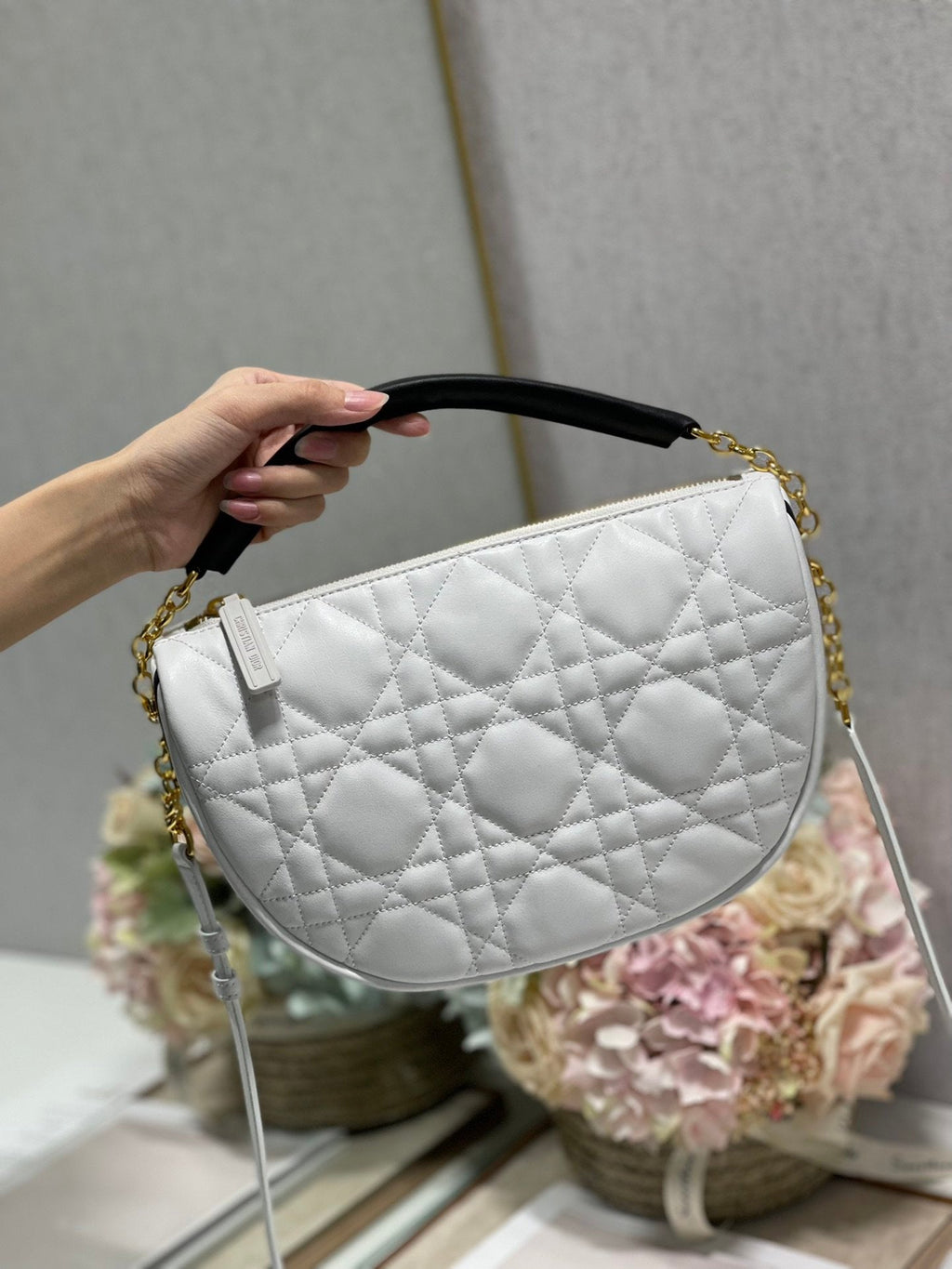 スモール バイブ ホーボーバッグ 29cm ホワイト (代金引換)