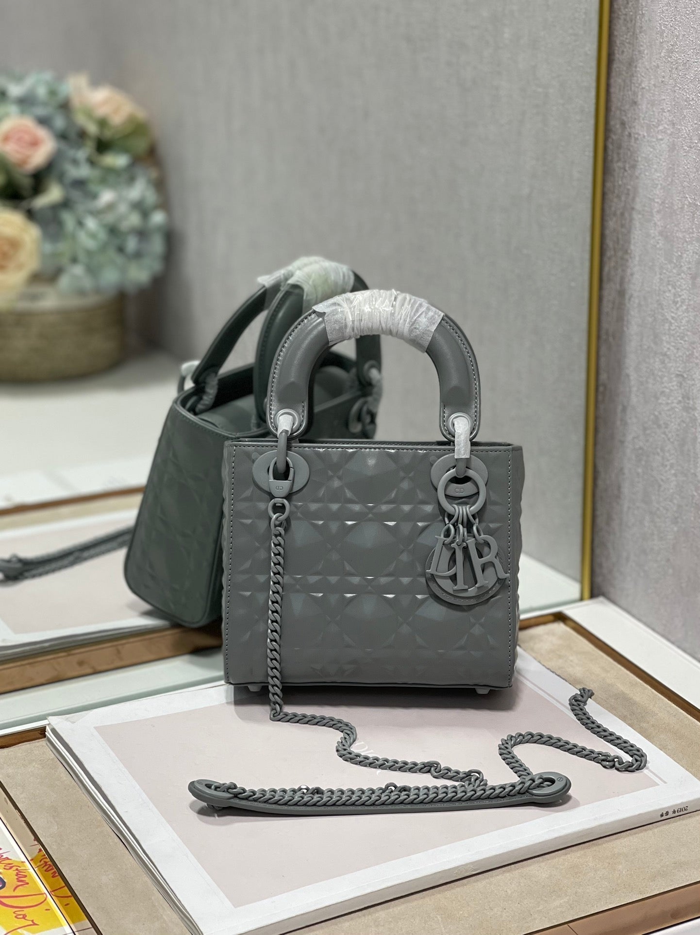 レディ バッグ 17cm ダークグレー (代金引換)