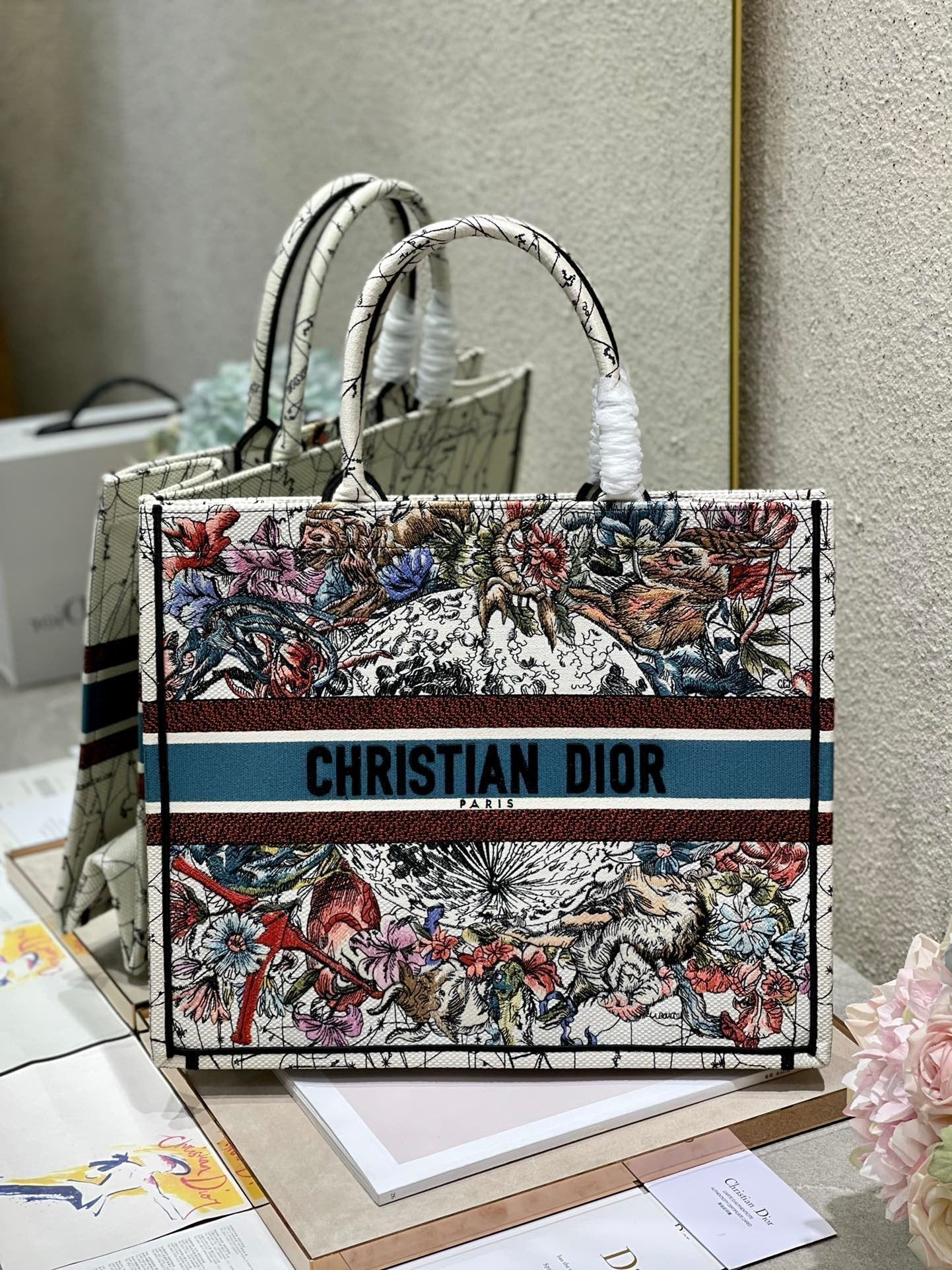 ブックトートバッグ 42cm マルチカラー (代金引換)