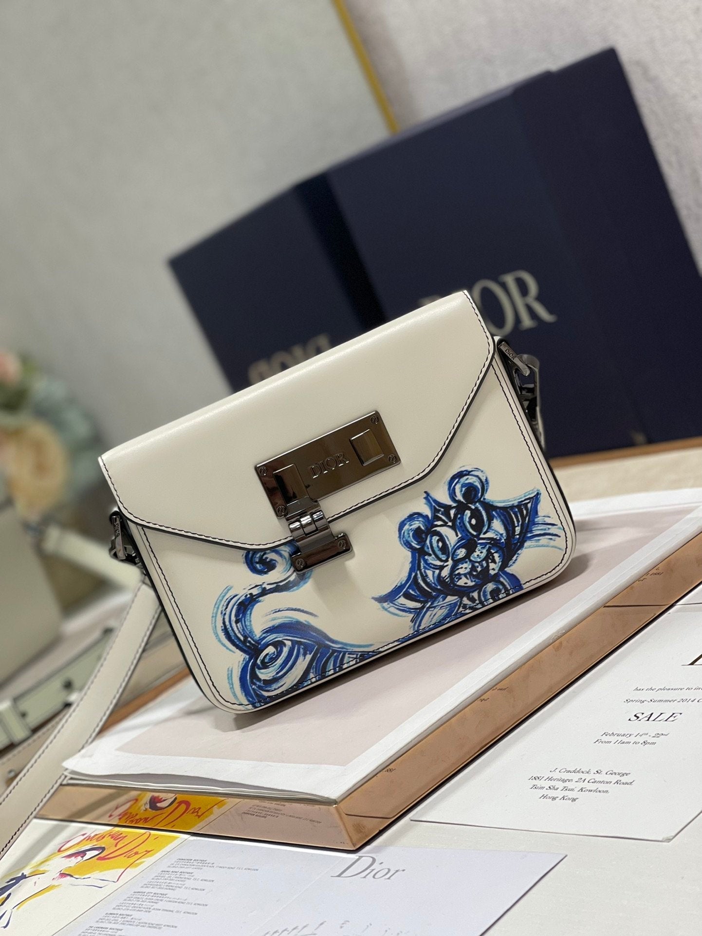 パリバッグ 19cm ホワイト (代金引換)