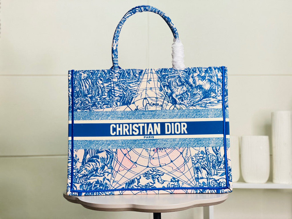 クリスティーナ ブックトート ブルーバッグ 42cm (代金引換)